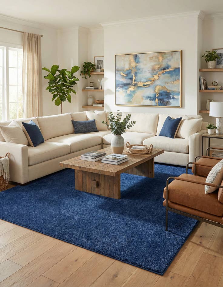 Detail image of 10' x 13' Solid Frieze Rug