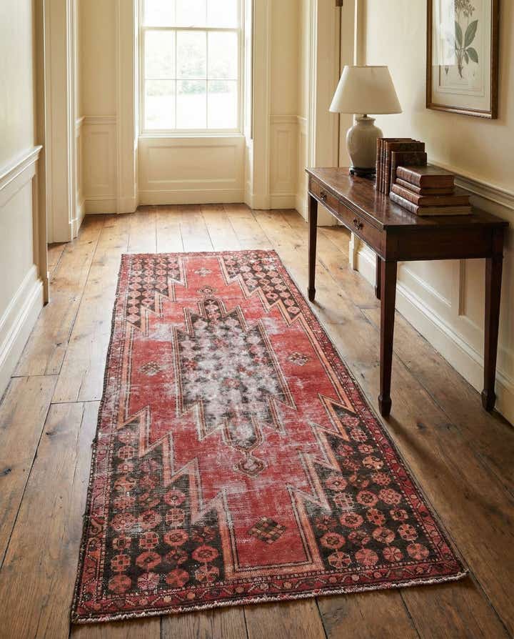 3' 4 x 6' Hand Knotted Ultra Vintage Persian Wool Runner Rug