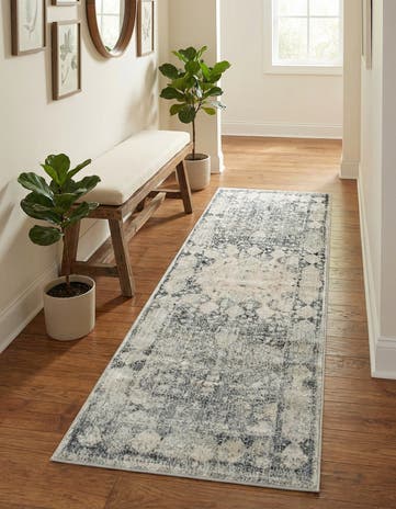 Gray Berkshire Runner Rug