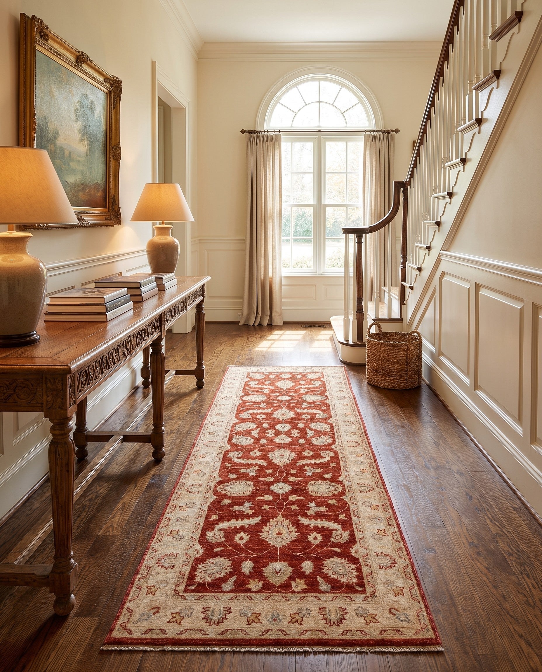 2' 10 x 8' 4 Hand Knotted Ziegler Runner Rug