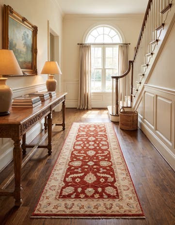 2' 10 x 8' 4 Hand Knotted Ziegler Runner Rug