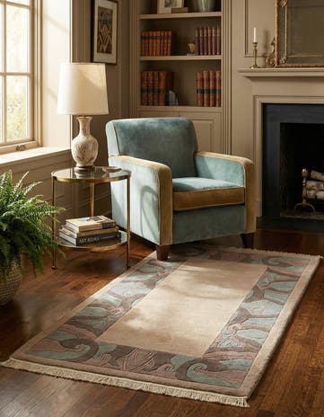 2' 9 x 4' 11 Hand Knotted Tibet Wool Rug