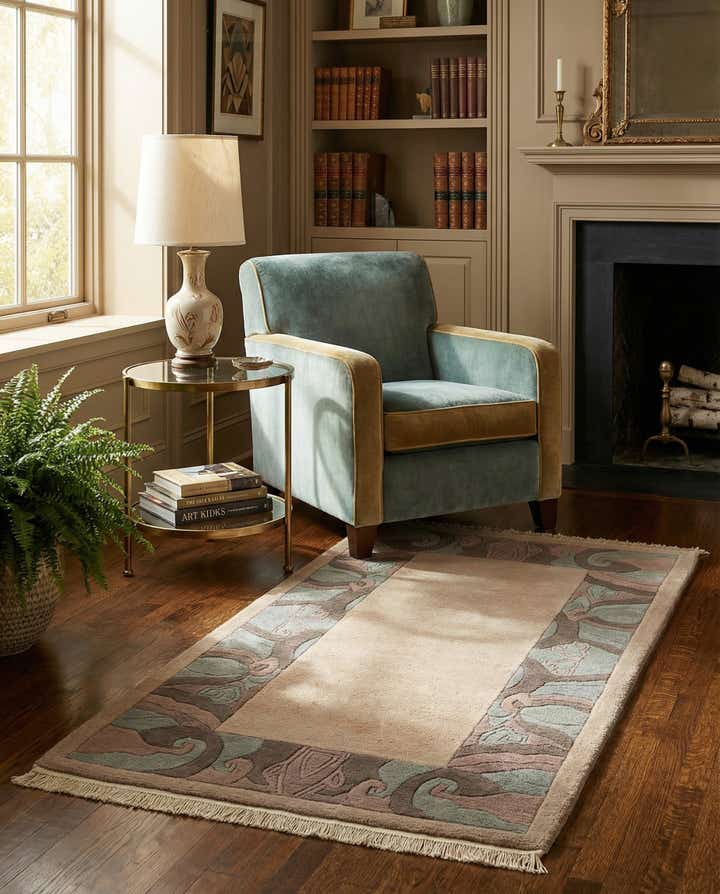 2' 9 x 4' 11 Hand Knotted Tibet Wool Rug