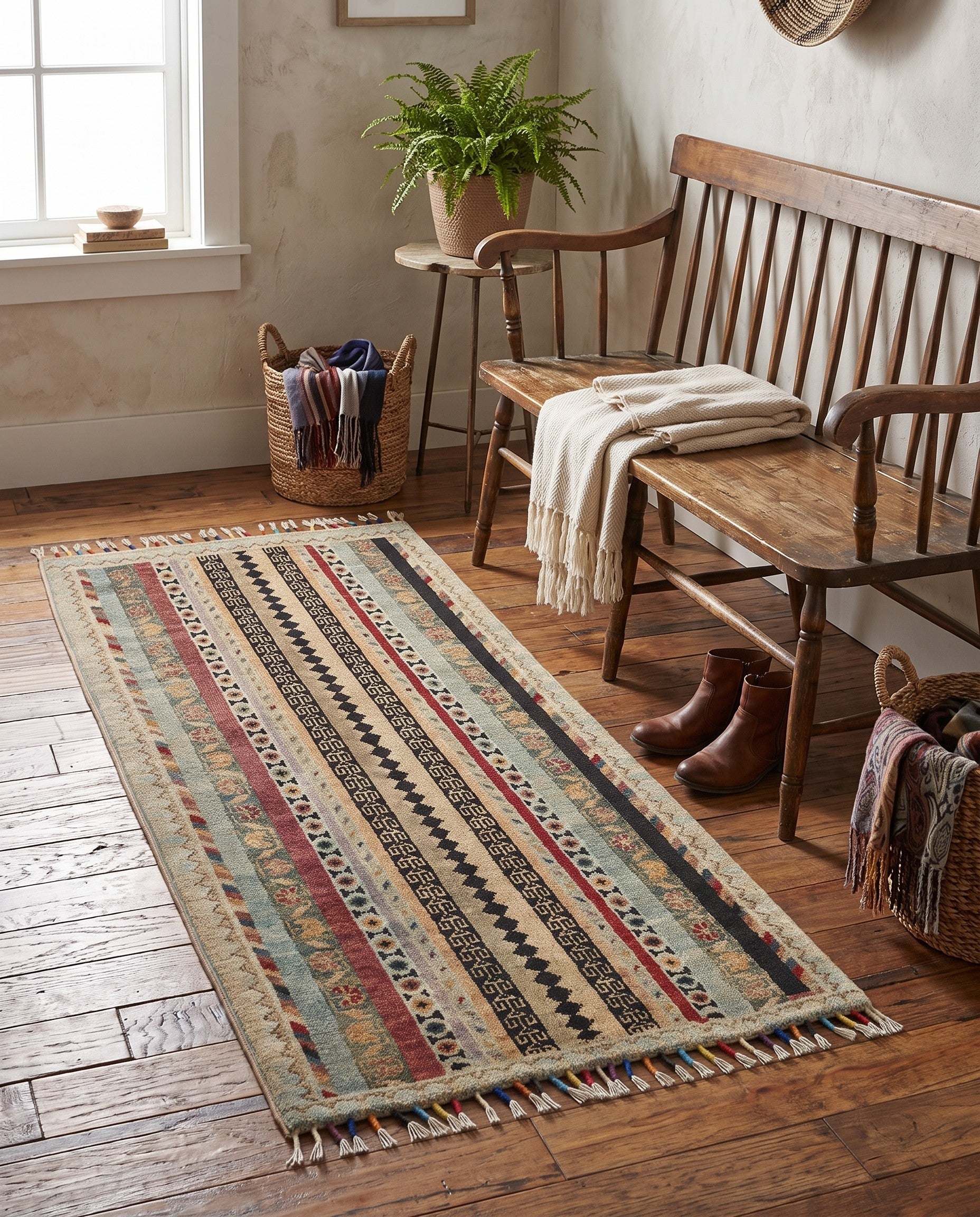 1' 8 x 3' 5 Hand Knotted Ariana Ziegler Rug