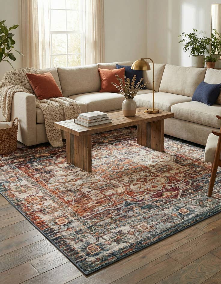 Detail image of 10' x 10' Isabella Square Rug