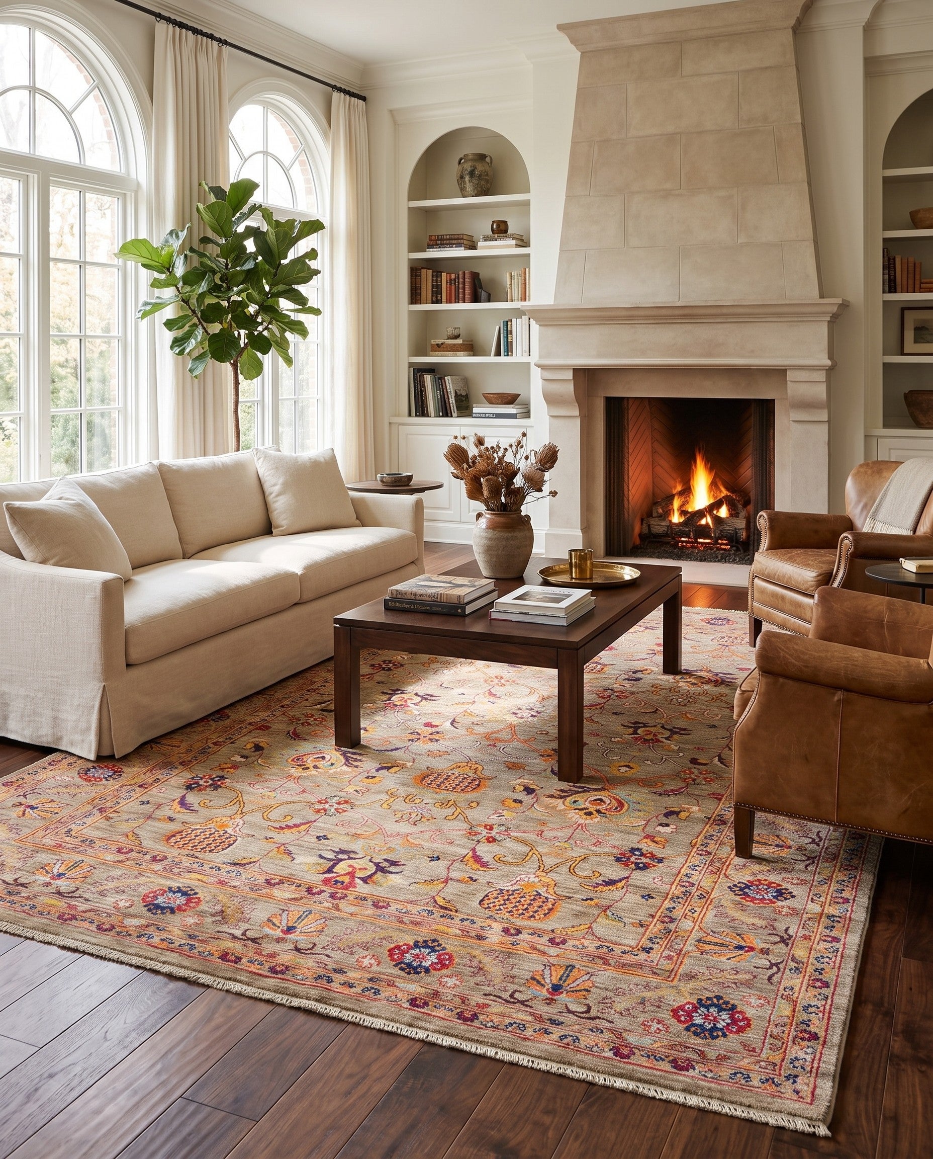 6' 5 x 9' 7 Hand Knotted Ariana Ziegler Rug