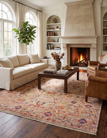 6' 5 x 9' 7 Hand Knotted Ariana Ziegler Rug