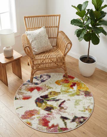 Ivory Tuscany Round Rug