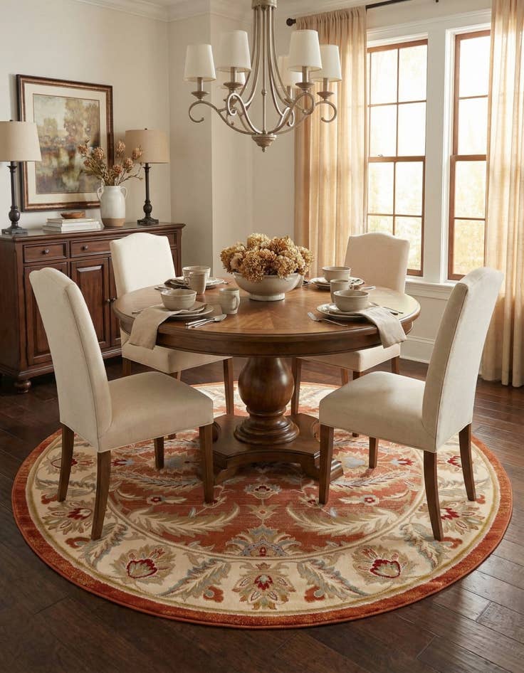 Detail image of 7' 10 x 7' 10 Aditi Round Rug