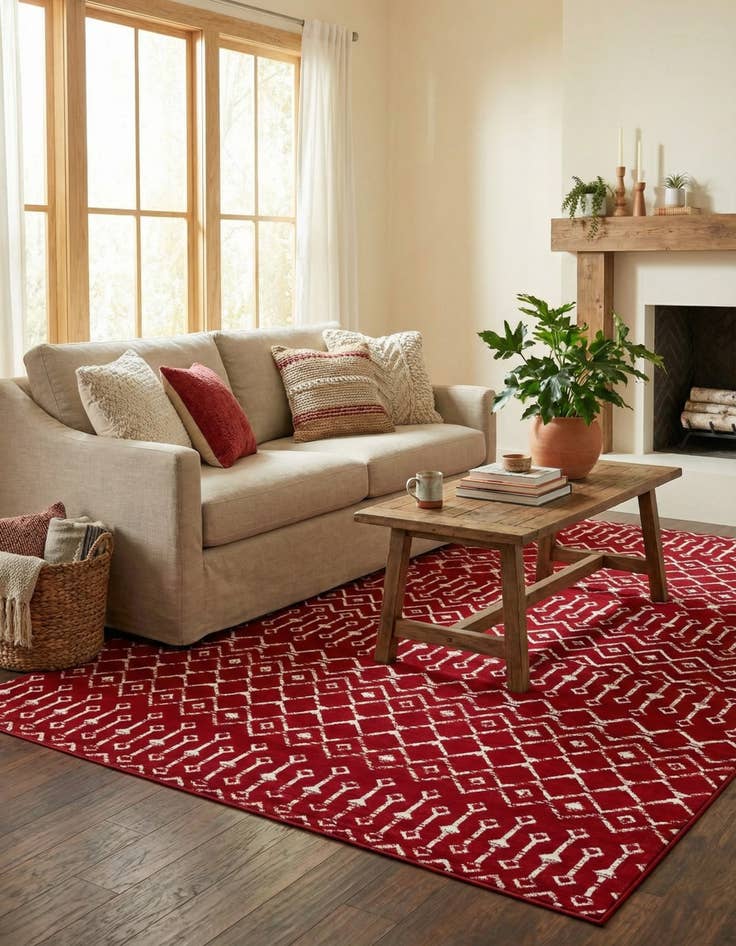 Detail image of 7' 10 x 10' Kasbah Trellis Rug