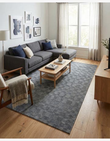 Serenity Blue Textura Designer Rug