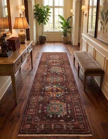 2' 9 x 9' 11 Hand Knotted Ariana Ziegler Runner Rug