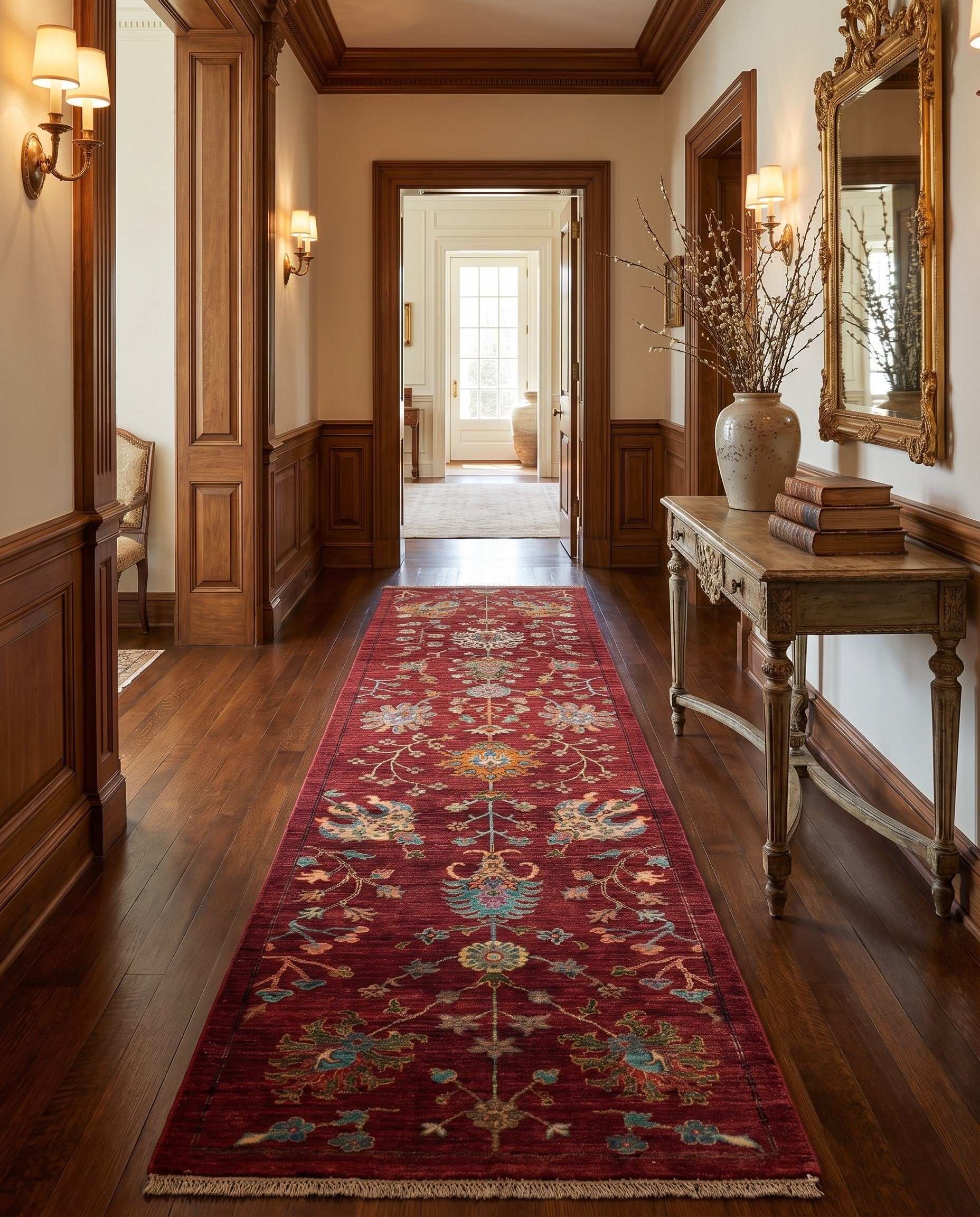 2' 10 x 10' Hand Knotted Ariana Ziegler Runner Rug