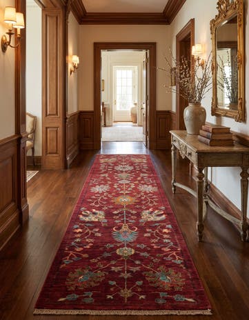2' 10 x 10' Hand Knotted Ariana Ziegler Runner Rug