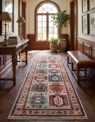 2' 10 x 9' 1 Hand Knotted Ariana Ziegler Runner Rug