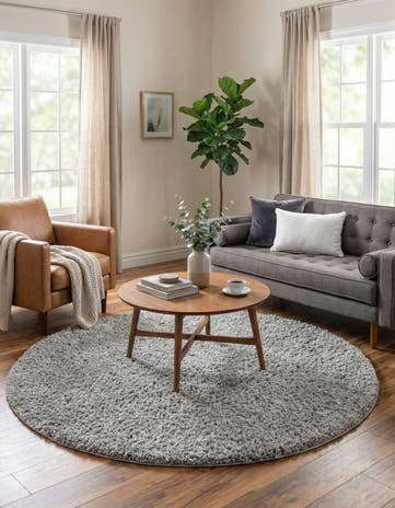 7' 10 x 7' 10 Everyday Shag Round Rug