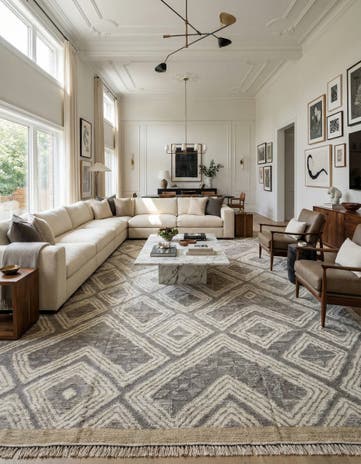10' 5 x 15' Hand Knotted Darya Wool Rug