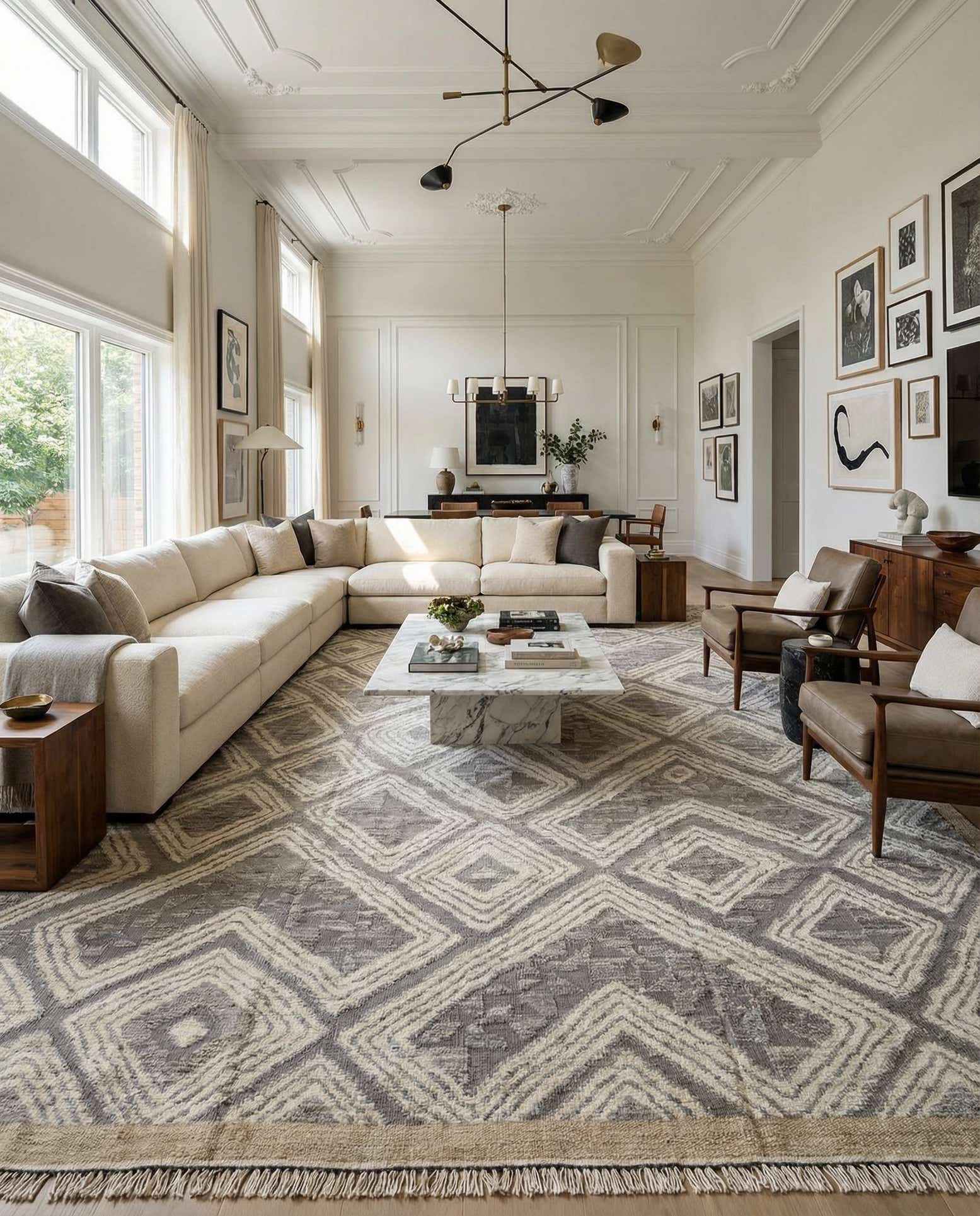 10' 5 x 15' Hand Knotted Darya Wool Rug