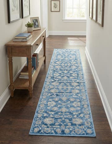Blue Boston Runner Rug