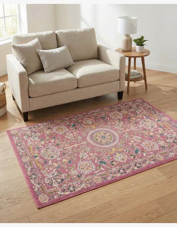 Dusty Pink Blossom Rug