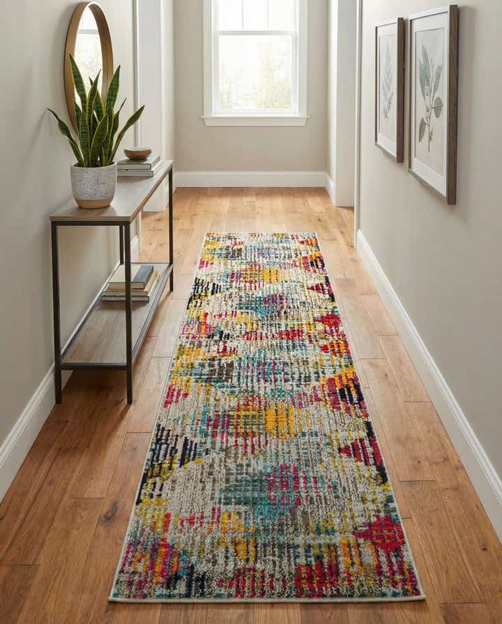 2' x 8' Washable Theia Runner Rug