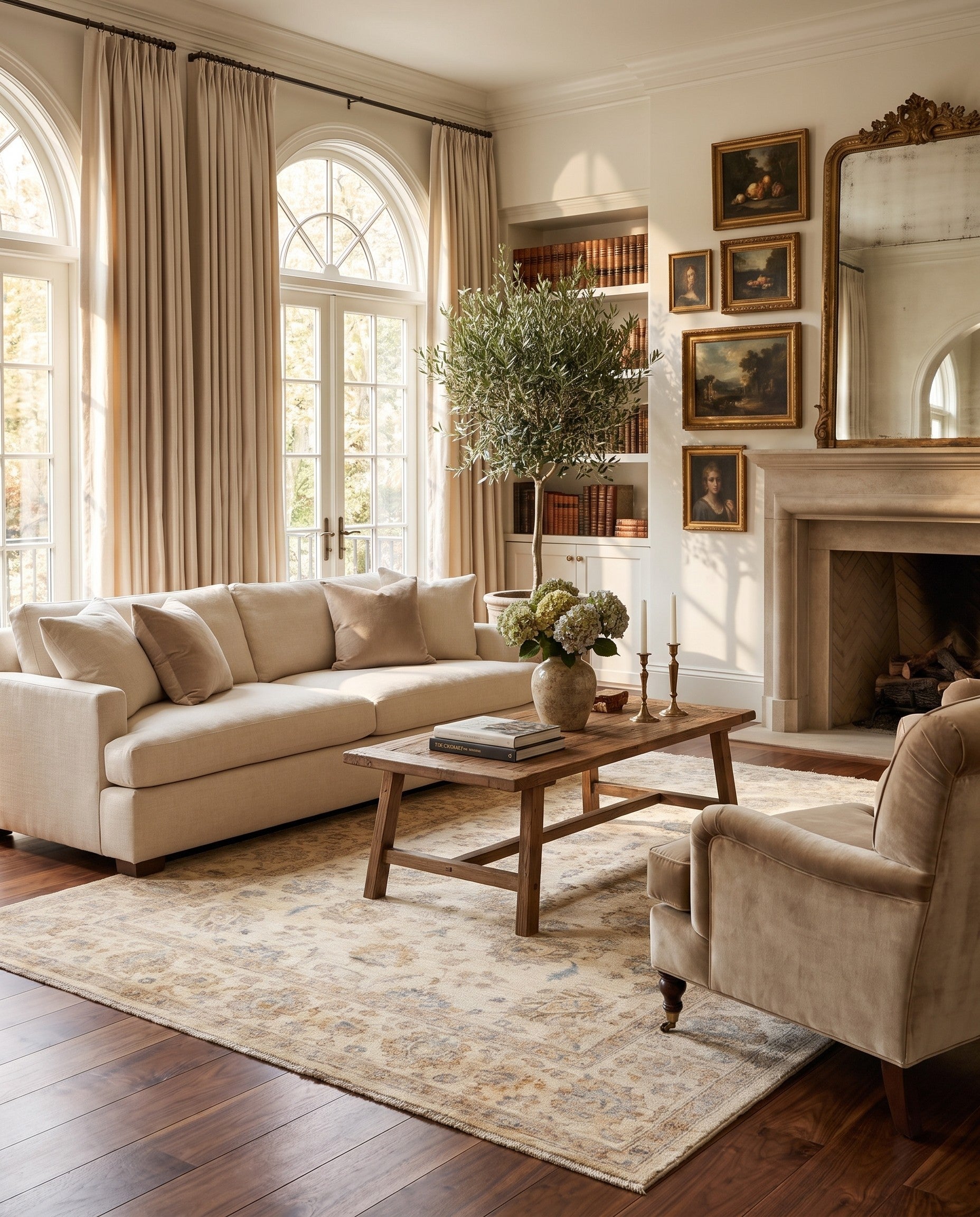 6' 8 x 9' 11 Hand Knotted Ziegler Rug