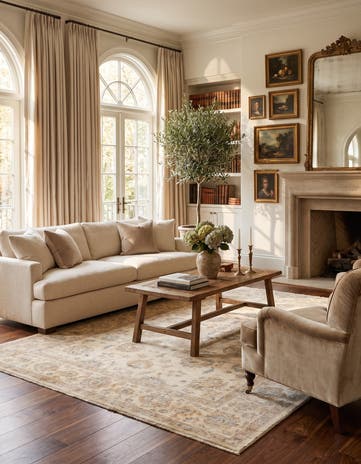 6' 8 x 9' 11 Hand Knotted Ziegler Rug