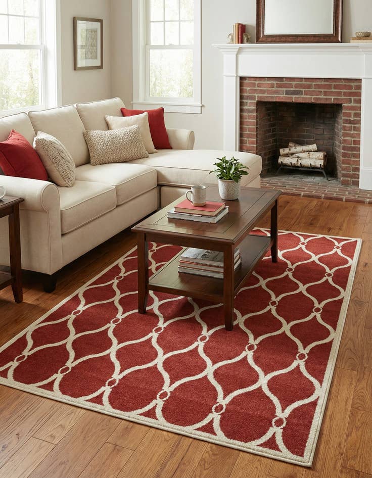 Detail image of 5' x 8' Lattice Rug