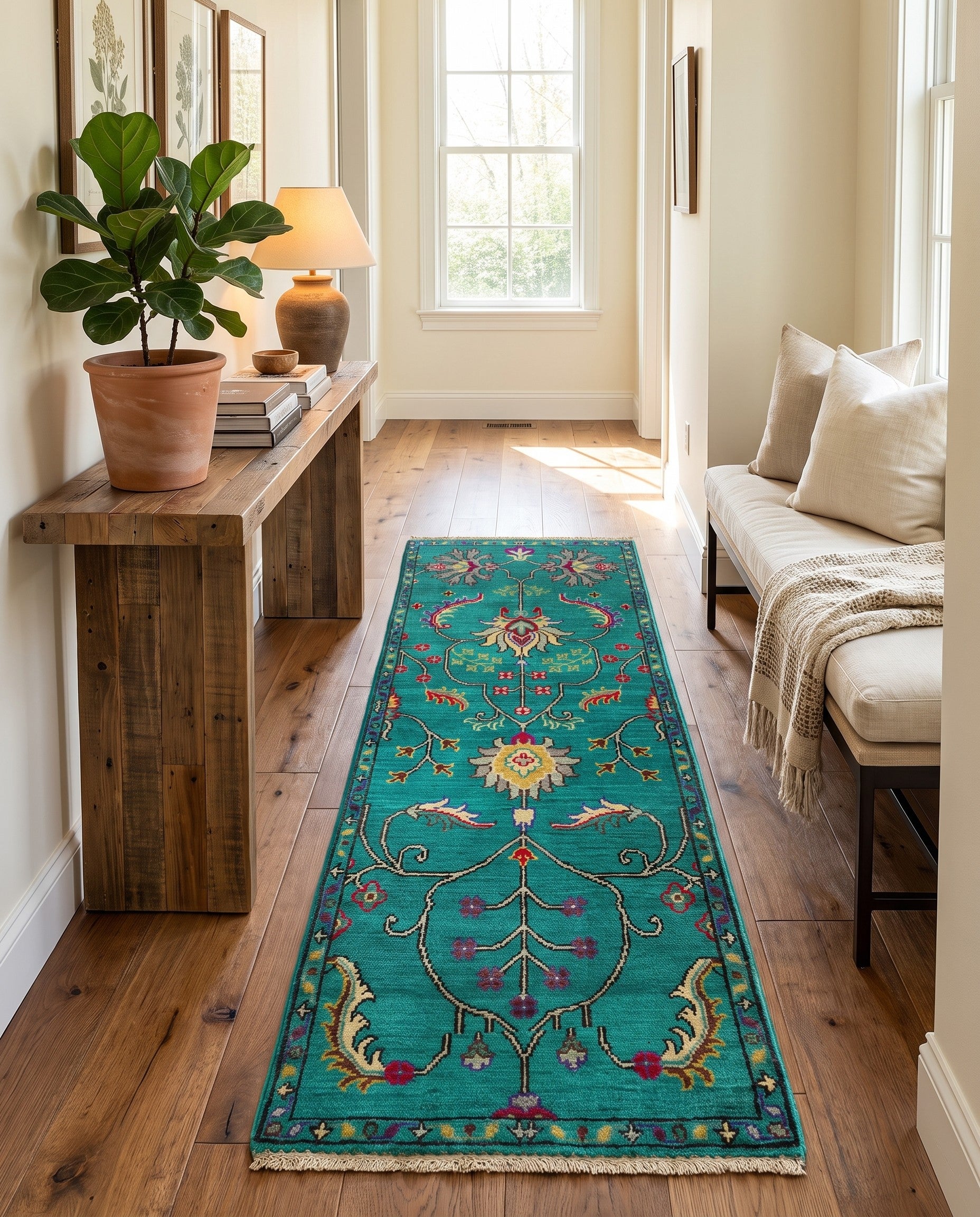 2' 1 x 6' 1 Hand Knotted Kazak Runner Rug