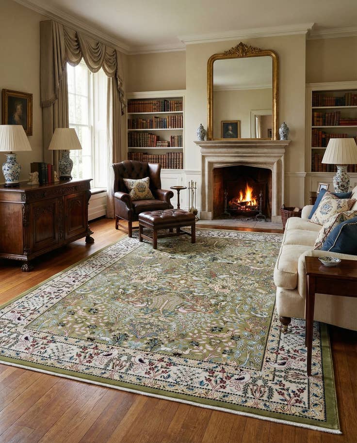 Detail image of 10' x 14' 1 Nain Design Rug