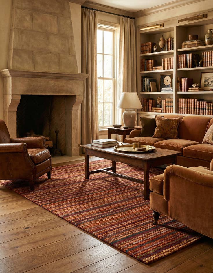 Detail image of 4' 11 x 6' 3 Juma Wool Rug