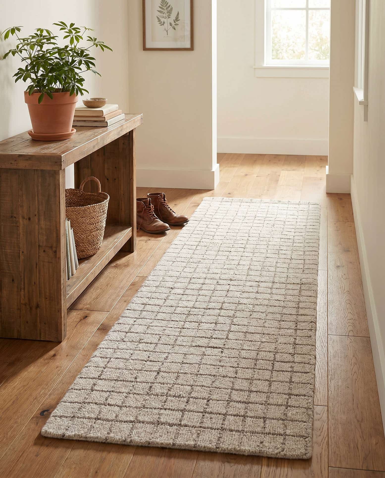 2' x 6' 1 Heritage Line Wool Runner Rug