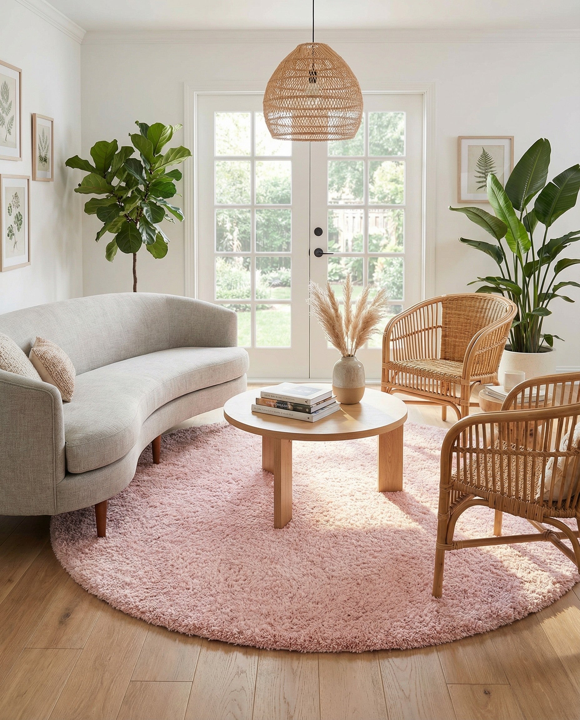 6' x 6' Infinity Shag Round Rug