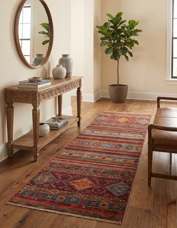 2' 10 x 8' 2 Hand Knotted Kazak Runner Rug