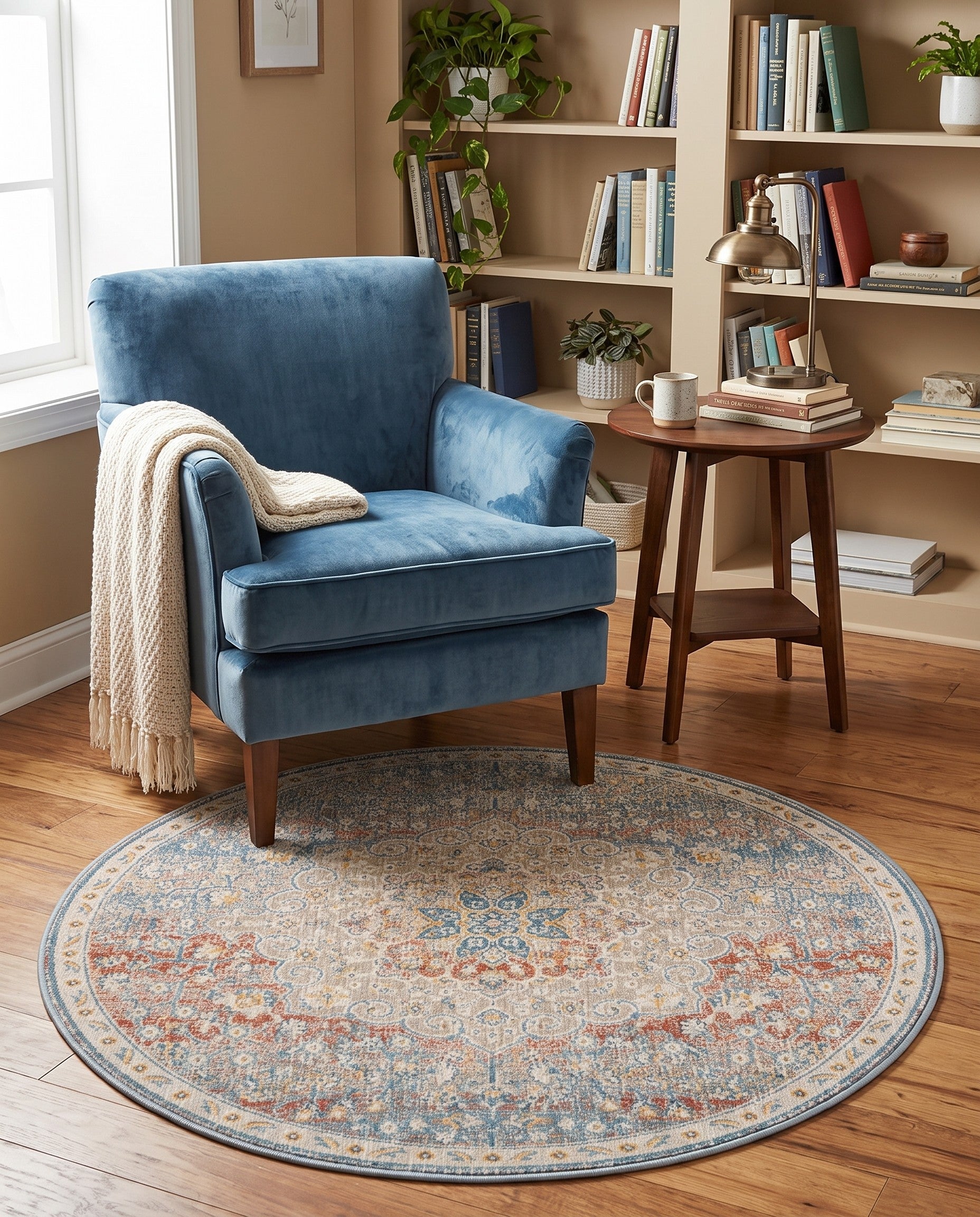 3' 3 x 3' 3 Newport Round Rug