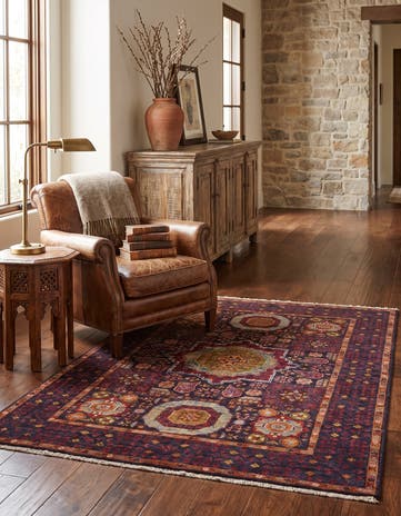 3' 5 x 4' 11 Hand Knotted Mamluk Ziegler Rug