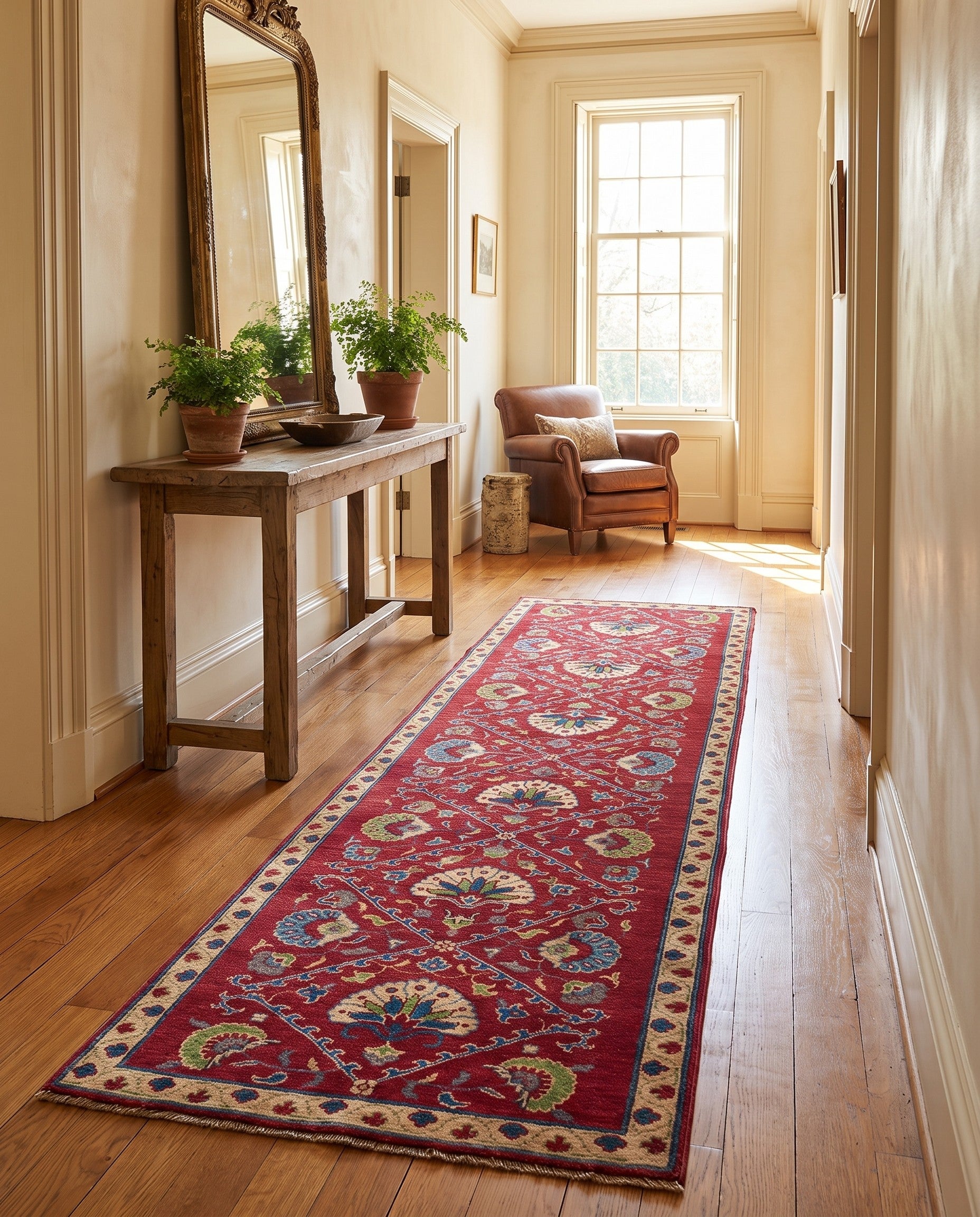 2' 11 x 9' 8 Hand Knotted Kazak Runner Rug