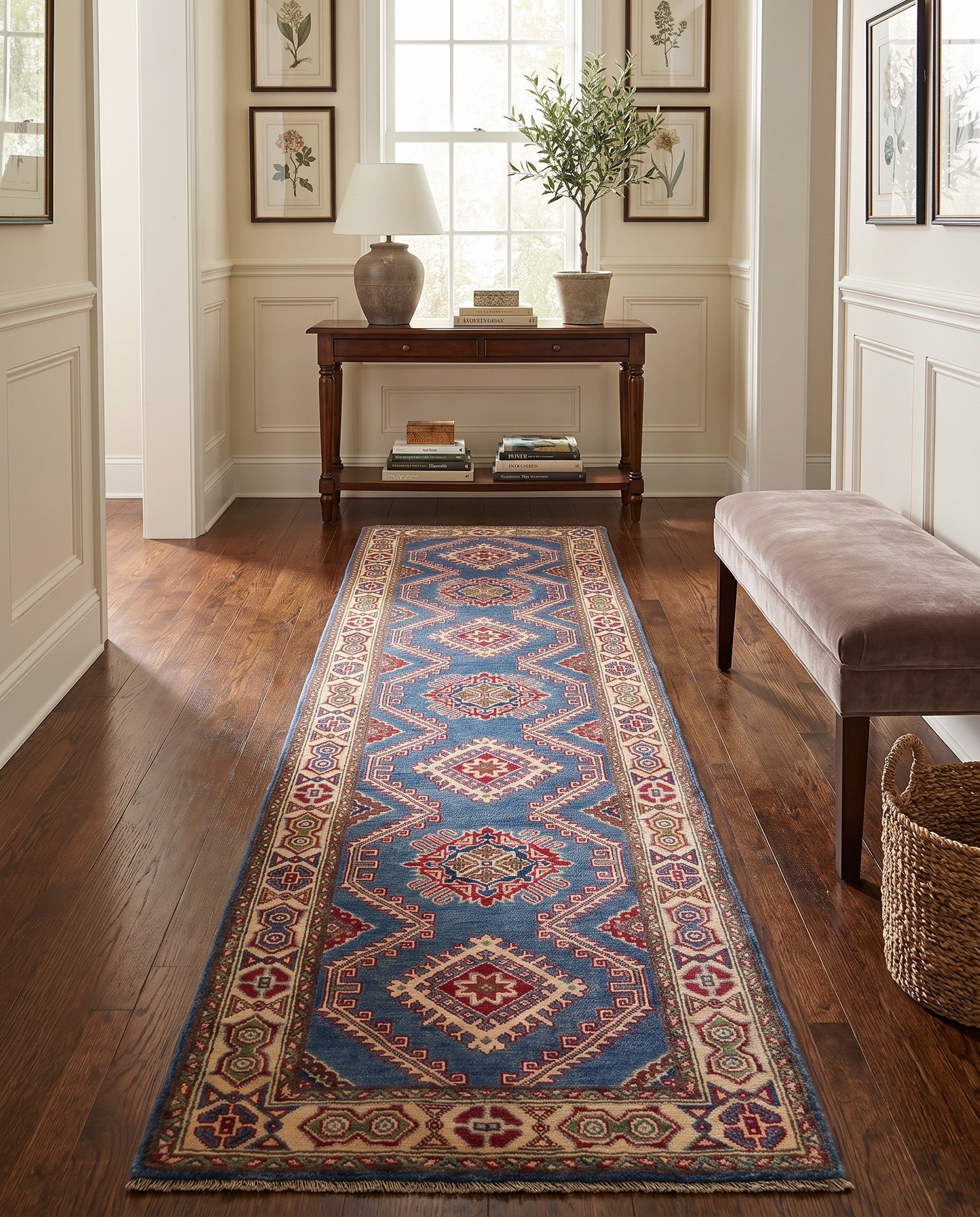 2' 8 x 9' 11 Hand Knotted Kazak Runner Rug