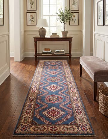 2' 8 x 9' 11 Hand Knotted Kazak Runner Rug