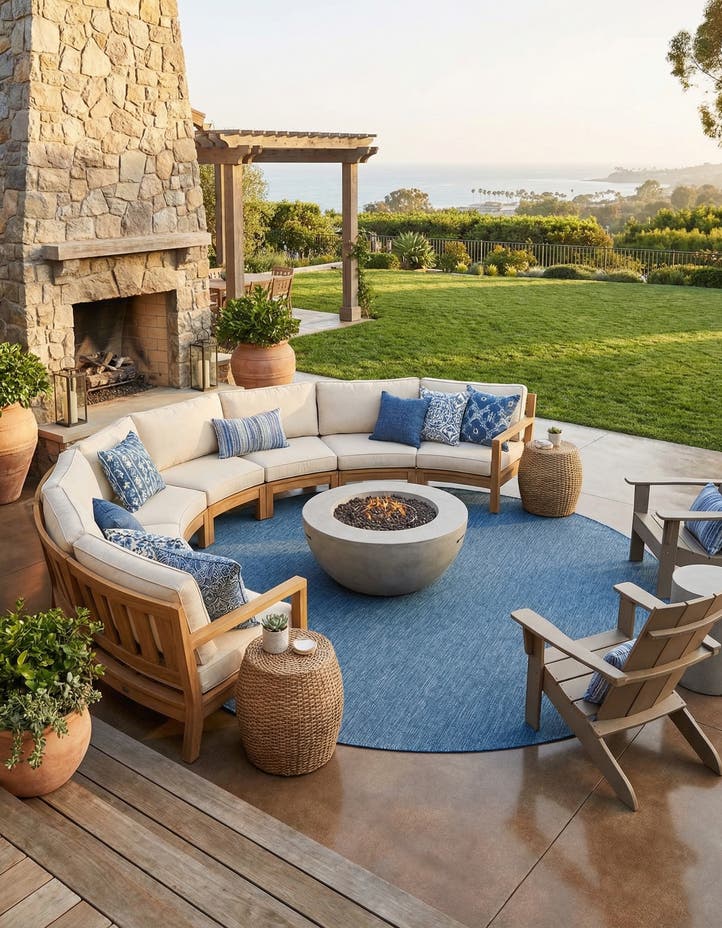13' x 13' Easy-Clean Solid Indoor / Outdoor ...