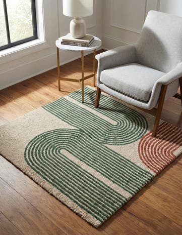 Handtufted Wool Square Rug