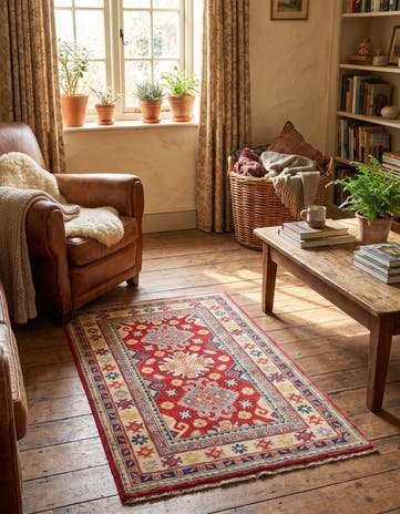 2' 7 x 4' 1 Hand Knotted Kazak Rug