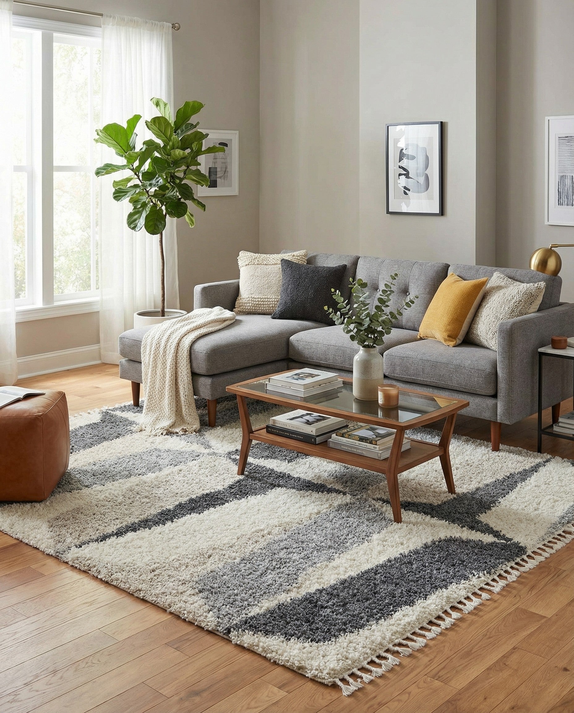 8' x 8' Lagom Shag Square Rug