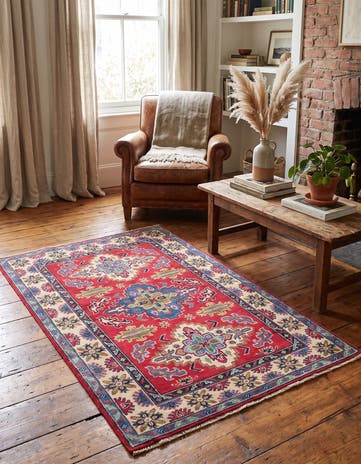 3' 1 x 5' 1 Hand Knotted Kazak Rug