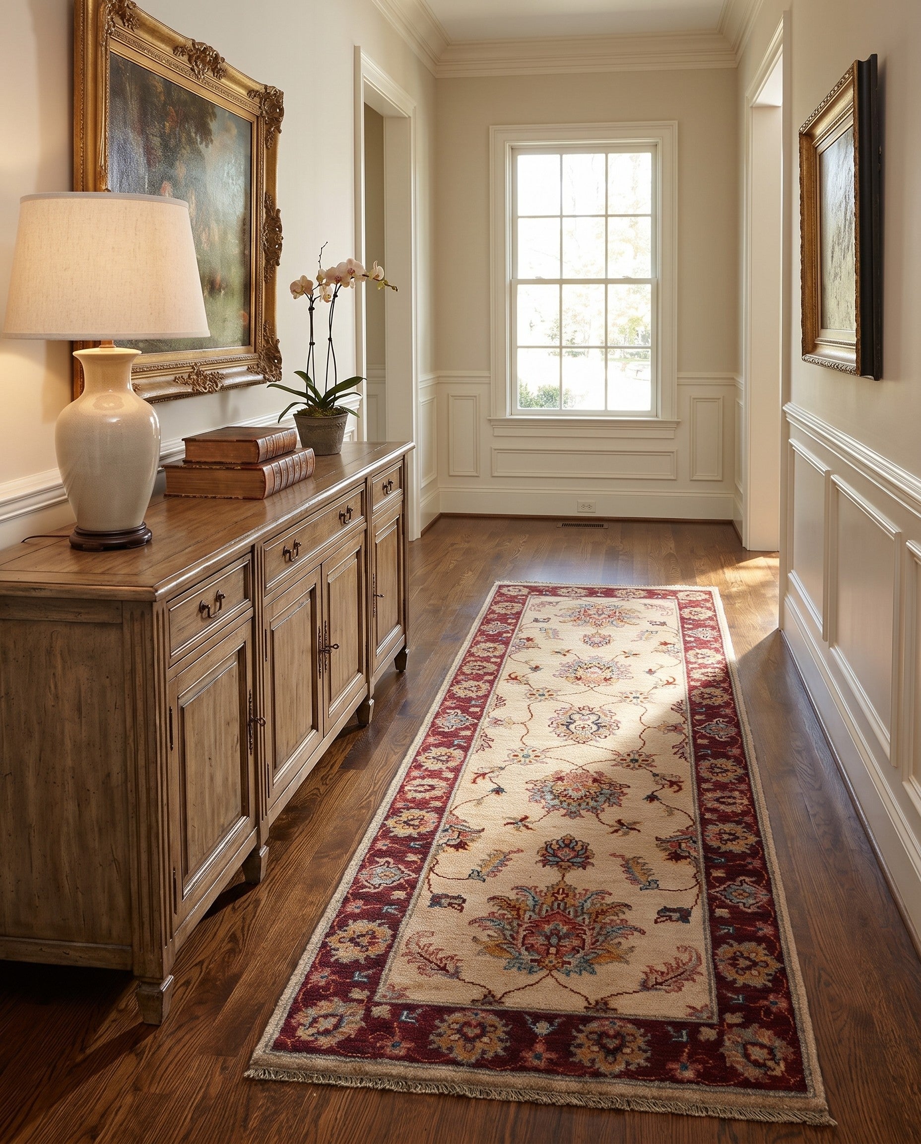 2' 2 x 6' 1 Hand Knotted Peshawar Ziegler Runner Rug