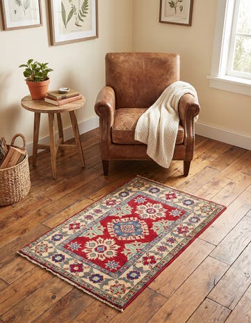 2' 1 x 3' 2 Hand Knotted Kazak Rug