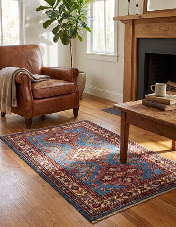 2' 9 x 4' 1 Hand Knotted Kazak Rug