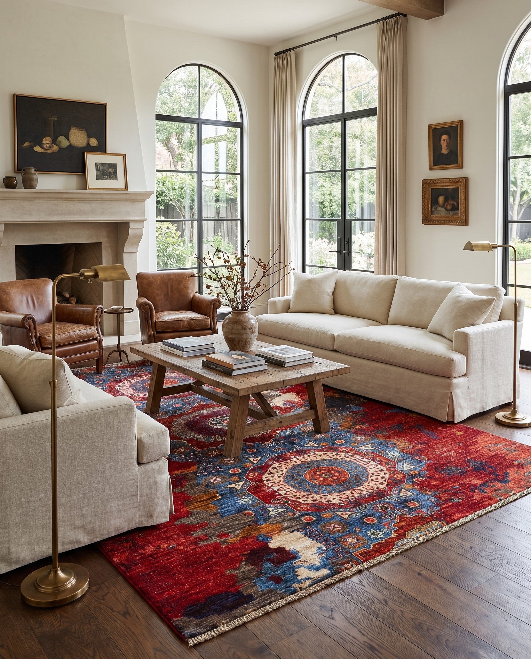6' x 7' 7 Hand Knotted Mamluk Ziegler Rug