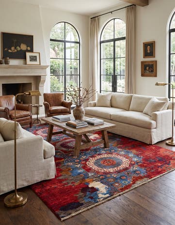 6' x 7' 7 Hand Knotted Mamluk Ziegler Rug