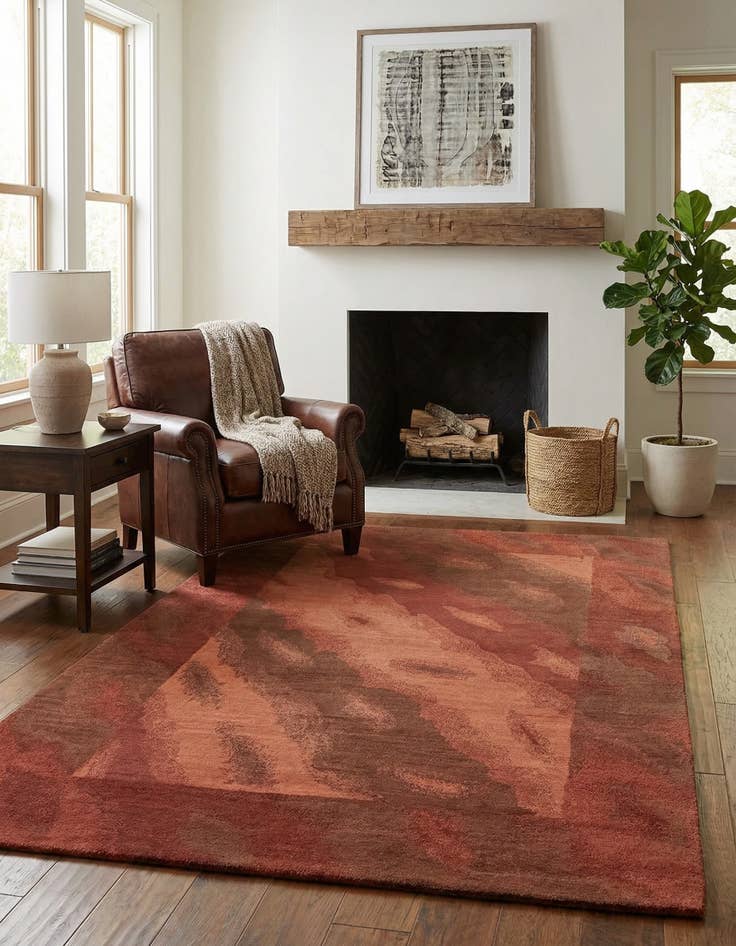 Detail image of 4' x 6' Hand Knotted Nepal Wool Rug